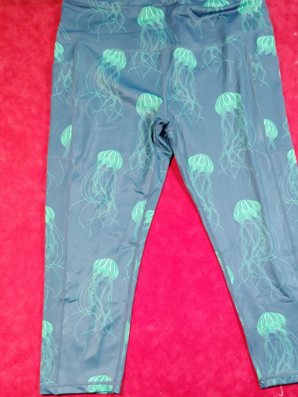 Constantly Varied Gear Squats Approved Leggings with Mint Jellyfish Print XL
